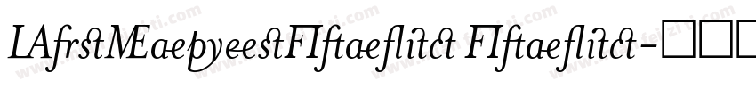 MrsEavesItalic Italic字体转换